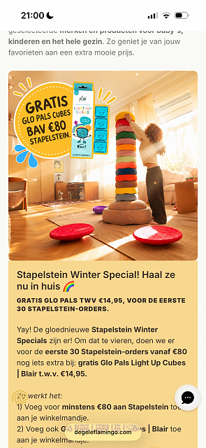 GRATIS GLO PALS TWV €14,95 Stapelstein Winter Special! Haal ze nu in huis 🌈