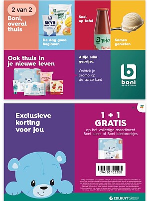 1+1 gratis coupon boni luiers