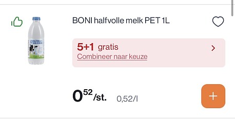 boni halfvolle melk en volle melk 1L aan mooie prijs bij colruyt