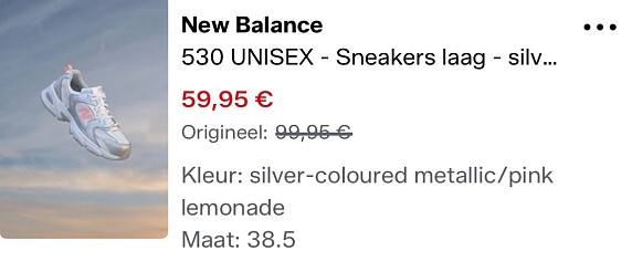 New Balance sneakers kids tot maat 40