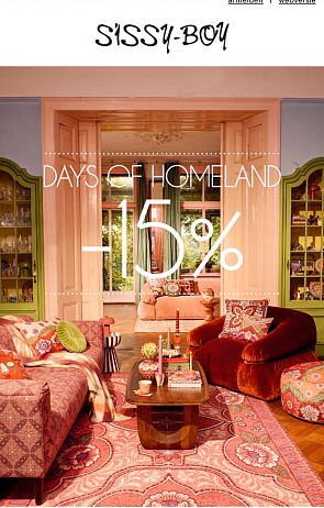 -15% bij Sissy boy