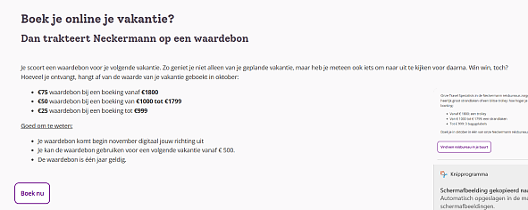 ✈️ Maand van de klant bij Neckermann: boek in oktober en scoor een cadeau!