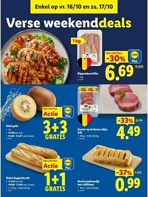 Weekend deals Lidl van 16/10 tem 17/10/26