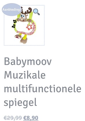 Babymoov Muzikale multifunctionele spiegel