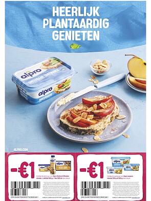 Alpro boter coupons in de zondag