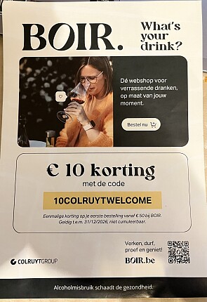 10 euro korting op je eerste bestelling bij boir met code