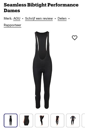 Fietsbroek AGU met bretellen