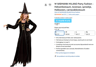 Heksenoutfit vanaf €17,17