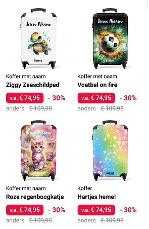 No boring suitcases