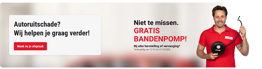 🚗 Carglass actie: krijg een GRATIS bandenpomp