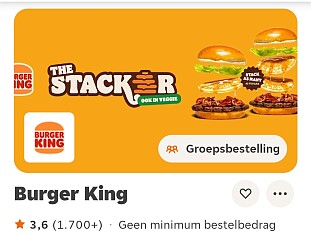10€ korting bij Burger King
