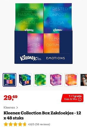 Kleenex Collection zakdoekjes - 12 x 48 stuks
