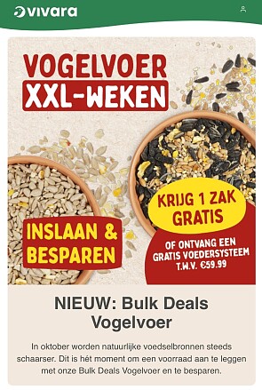 Vogelvoer XXL weken