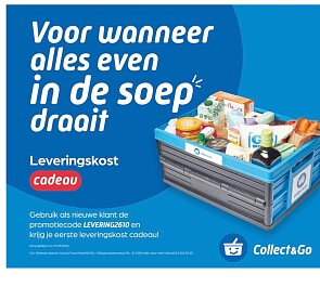 Gratis levering bij eerste bestelling bij Collect&Go
