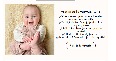 📸 Gratis fotoshoot voor je kindje bij Dreambaby Lochristi!