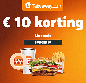 €10 korting op je Burger King bestelling
