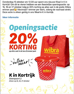 Wibra Kortrijk opening