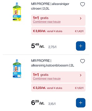 Mr propre allesreiniger in promo