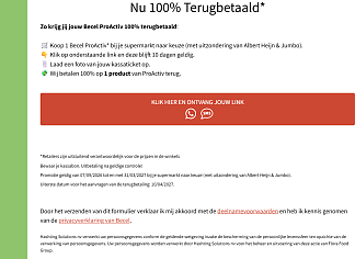 💚 100% terugbetaald: probeer Becel ProActiv helemaal gratis!