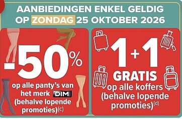 Zondagsdeals bij Carrefour hyper op 25/10/26