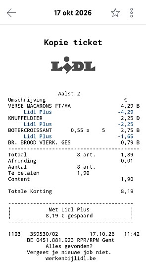 Lidl gratis gebak en knuffel