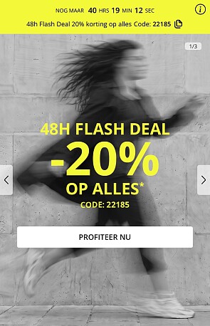 48h Flash Deal 20% korting op alles