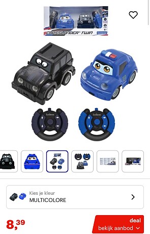 Politieauto en Dievenauto set