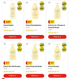 Zwitsal 4 voor €10, ook op grote flessen!