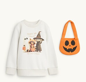 Halloween sweatshirt en tasje