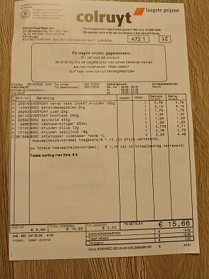Colruyt onstopper vloeibaar hoeveelheidsvoordeel