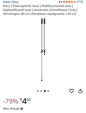 Telescopische stok