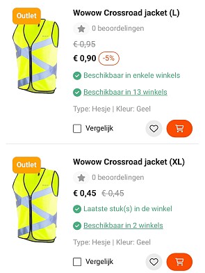 Wowow Crossroad fluo jackets