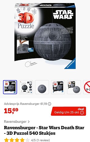 Star wars 3D puzzel