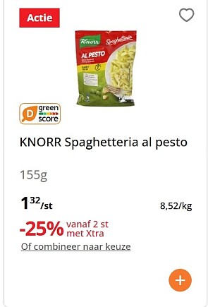 Knorr spaghetteria in promo