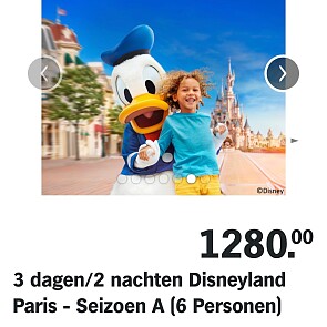 Disneyland Parijs: 213,33€ pp 3 dagen 2 nachten