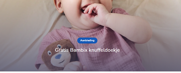 🧸 Gratis Bambix knuffeldoekje t.w.v. €14,99!