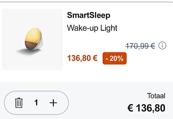 Kortingscode Philips wake-up lights