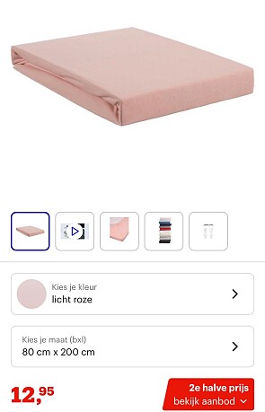 Beddinghouse topper hoeslaken
