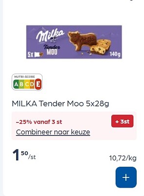 Milka producten in mooie korting