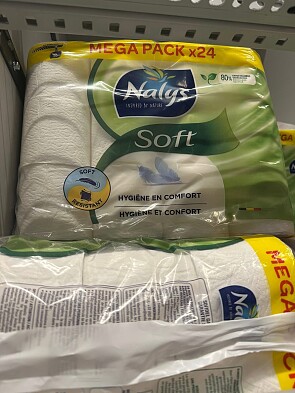0,18€/rol Nalys toiletpapier