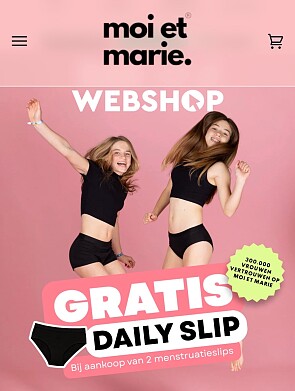 Dag van de webshop actie Moi Et Marie