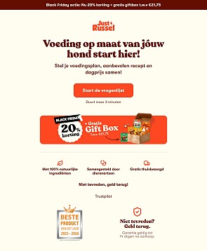 Just Russel Black Friday actie