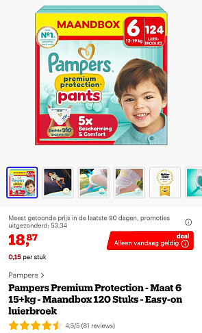 Pampers Premium Protection Pants maat 6