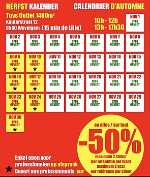 Totale uitverkoop Toys outlet: alles -50%