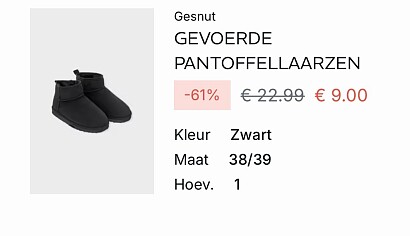 Gevoerde pantoffellaarzen