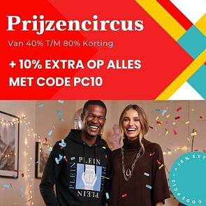 V&D – Prijzencircus: 10% extra korting op alles (bovenop de 40% t/m 80% korting)