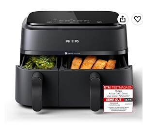 Philips Airfryer 9L Dual Basket 3000