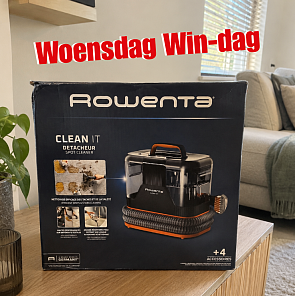 WIN een Rowenta Clean It vlekkenreiniger! 🥳