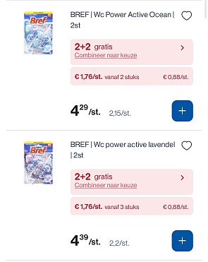 Bref toiletblok power active in promo