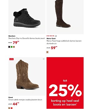 Korting op laarzen en boots